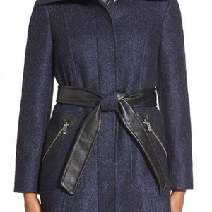 VIA SPIGA BELTED COAT JACKET WAIST SIZE 8